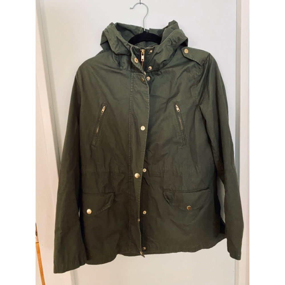 Green utility jacket